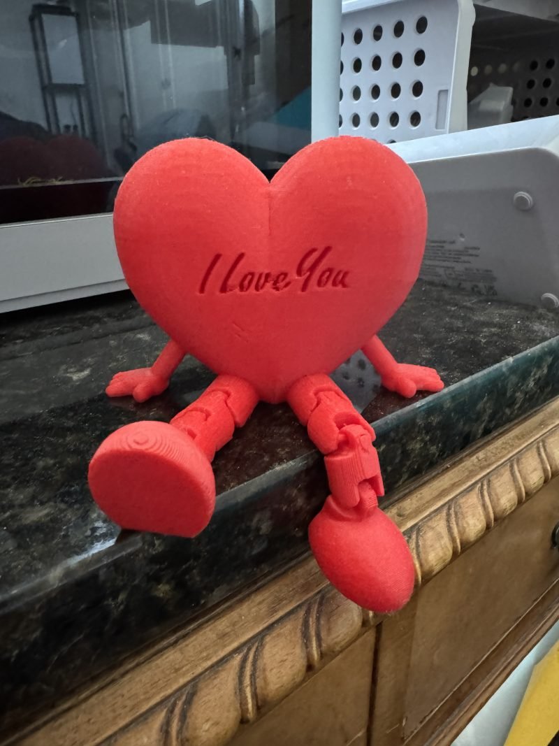 Articulated heart toy